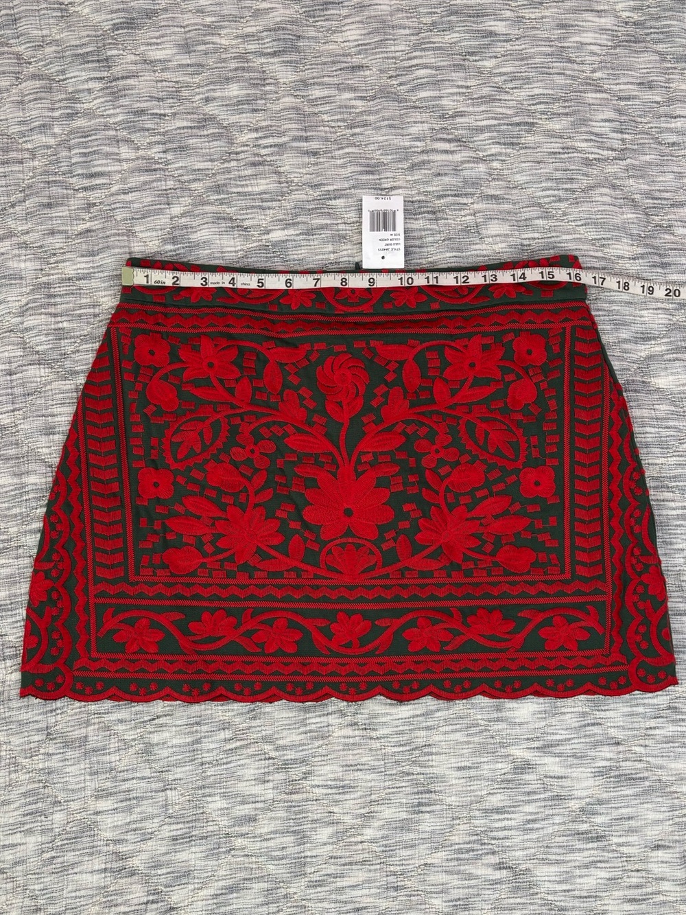 J. Marie Lulu Skirt NWT | J. Marie Embroidered Floral Mini Skirt Sz Medium - - Picture 7 of 11